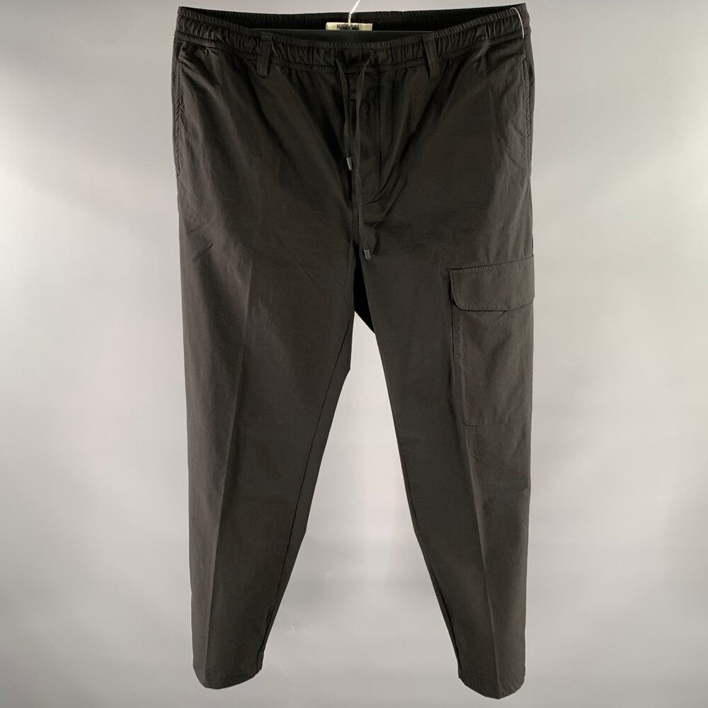 KESTIN Size L Black Nylon Elastane Cargo Casual Pants